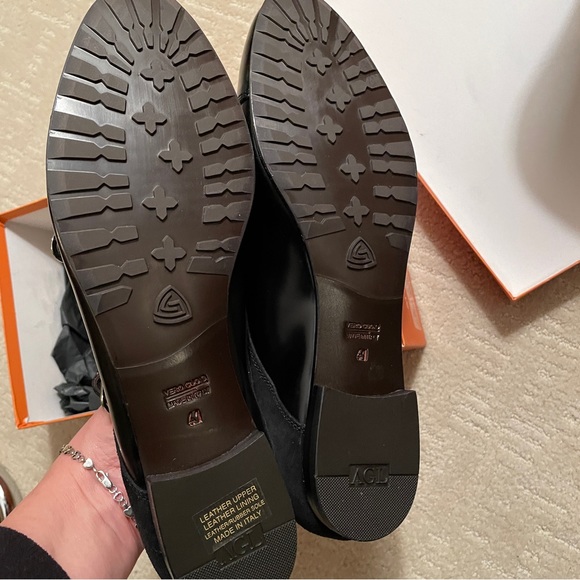 NIB suede and leather monk strap oxfords - Picture 2 of 3